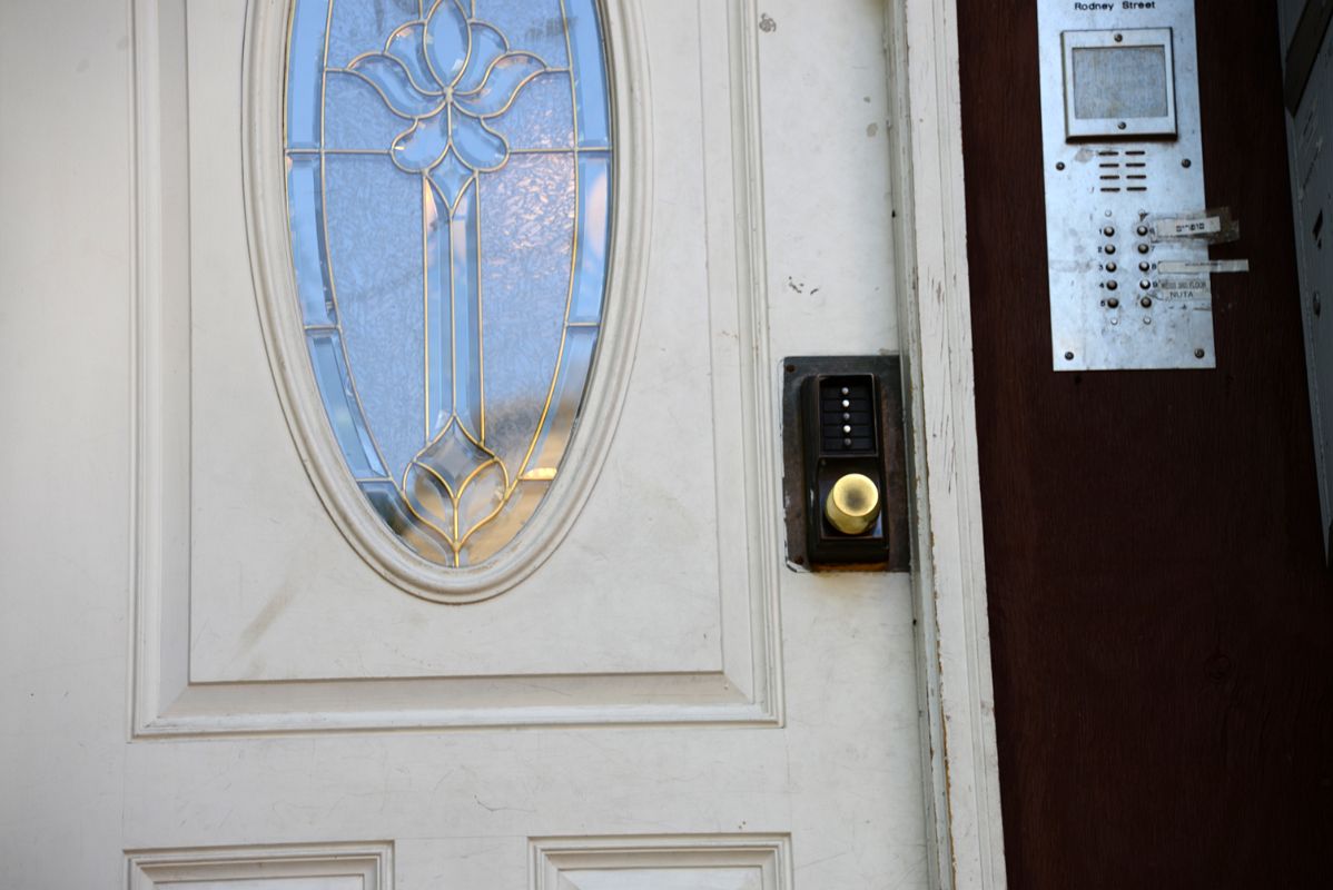 11 Combination Locks On The Door Avoids Satmar Jews Having To Carry Keys On the Sabbath Williamsburg New York